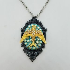 GASOLINE GLAMOUR Jewelry - Rhinestone sparrow charm necklace sample GASOLINE GLAMOUR Jewelry - Rhinestone sparrow charm necklace sample